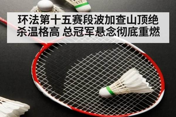 环法第十五赛段波加查山顶绝杀温格高 总冠军悬念彻底重燃